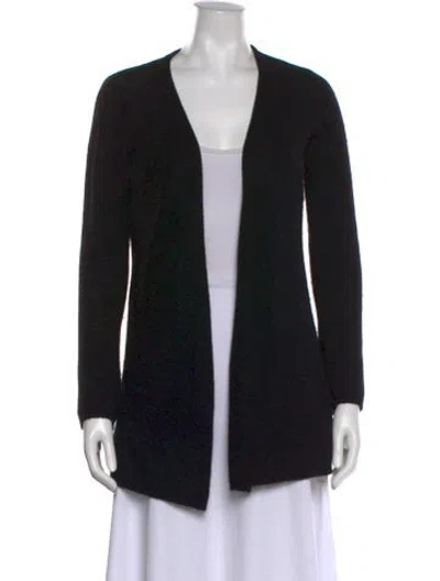 Pre-owned Minnie Rose Cashmere Printed Sweater In Black