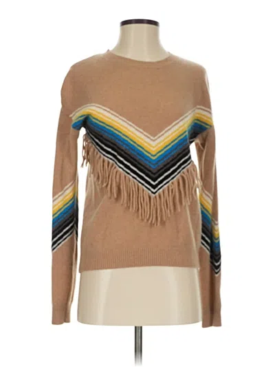 Pre-owned Minnie Rose Cashmere Pullover Sweater In Brown
