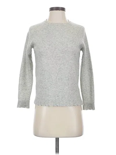 Pre-owned Minnie Rose Cashmere Pullover Sweater In Gray