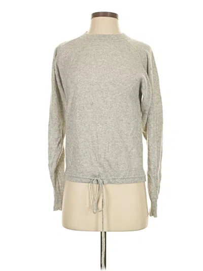 Pre-owned Minnie Rose Cashmere Pullover Sweater In Gray