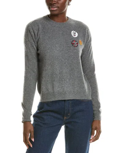 Minnie Rose Cashmere Sweater In Gray