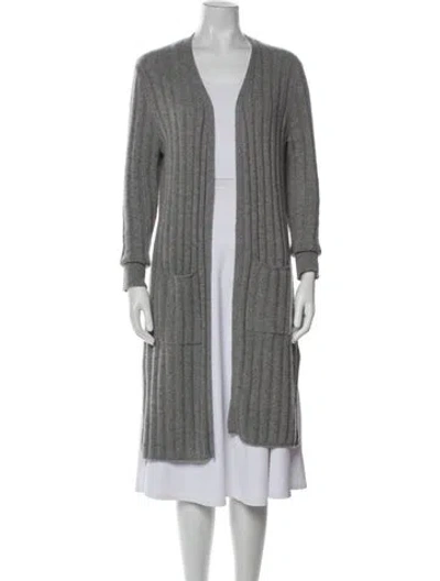 Pre-owned Minnie Rose Cashmere Sweater In Gray