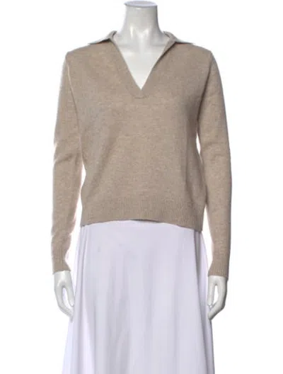 Pre-owned Minnie Rose Cashmere Sweater In Neutrals