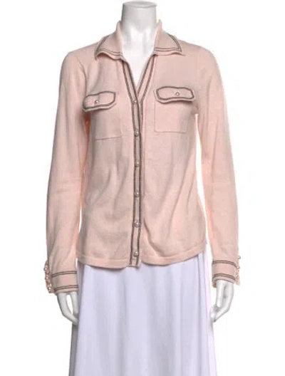 Pre-owned Minnie Rose Cashmere Sweater In Pink