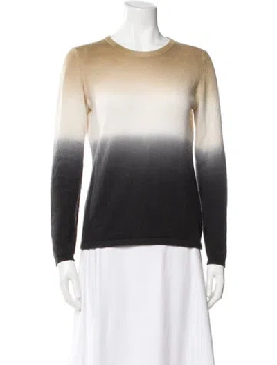 Pre-owned Minnie Rose Cashmere Tie-dye Print Sweater In Neutral