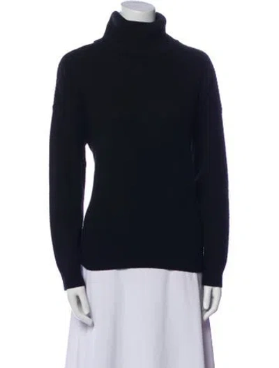 Pre-owned Minnie Rose Cashmere Turtleneck Sweater In Blue