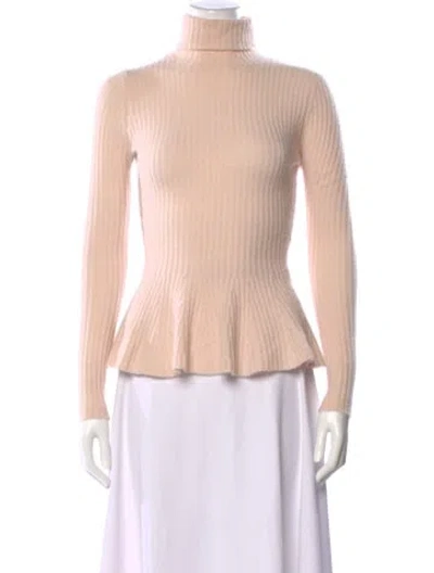 Pre-owned Minnie Rose Cashmere Turtleneck Sweater In Pink