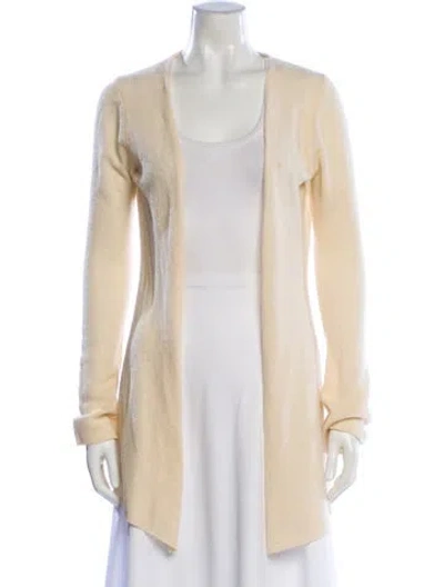 Pre-owned Minnie Rose Cashmere V-neck Sweater In Neutral