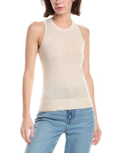 Minnie Rose Cashmere-blend Tank Top In Brown