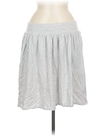 Minnie Rose Casual Skirt In Gray