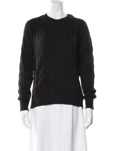 Pre-owned Minnie Rose Crew Neck Sweater In Black