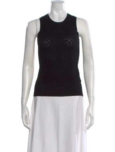 Pre-owned Minnie Rose Crew Neck Sweater In Black