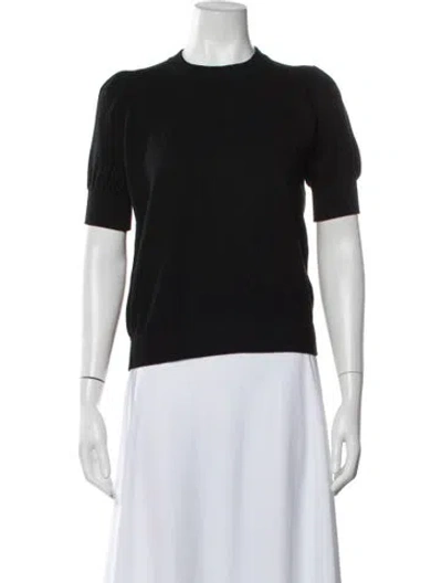 Pre-owned Minnie Rose Crew Neck Sweater In Black