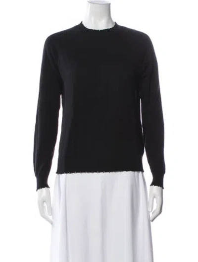 Pre-owned Minnie Rose Crew Neck Sweater In Black