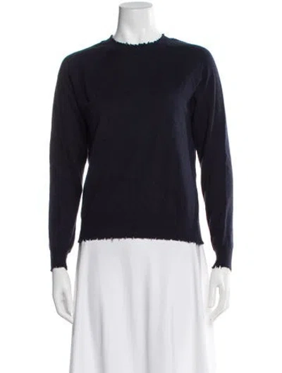 Pre-owned Minnie Rose Crew Neck Sweater In Blue