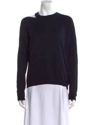 Pre-owned Minnie Rose Crew Neck Sweater In Blue