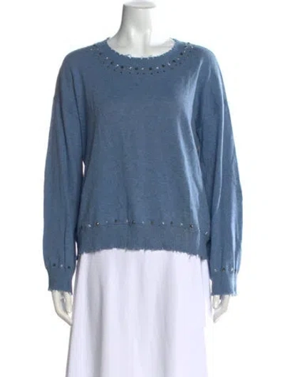 Pre-owned Minnie Rose Crew Neck Sweater In Blue