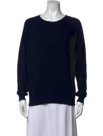 Pre-owned Minnie Rose Crew Neck Sweater In Blue