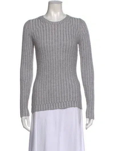 Pre-owned Minnie Rose Crew Neck Sweater In Gray