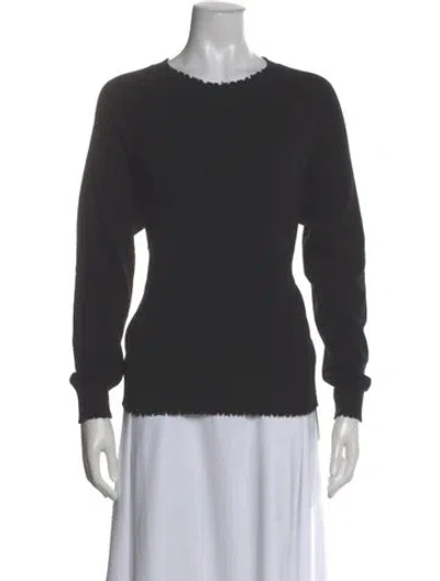 Pre-owned Minnie Rose Crew Neck Sweater In Gray