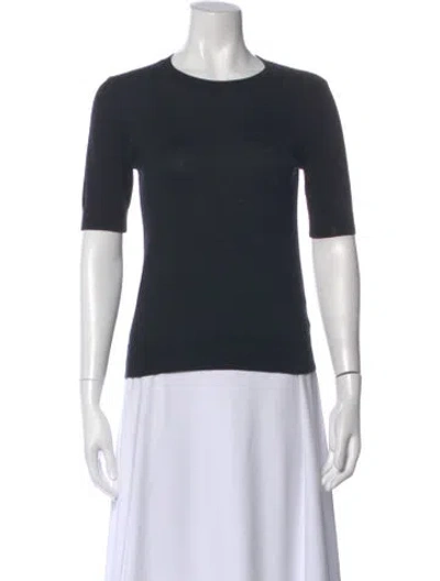 Pre-owned Minnie Rose Crew Neck Sweater In Gray