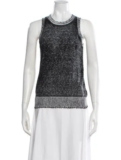 Pre-owned Minnie Rose Crew Neck Sweater In Gray