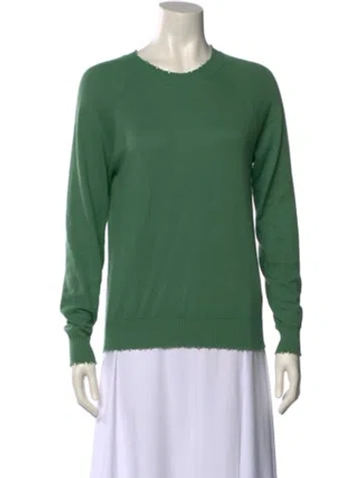 Pre-owned Minnie Rose Crew Neck Sweater In Green