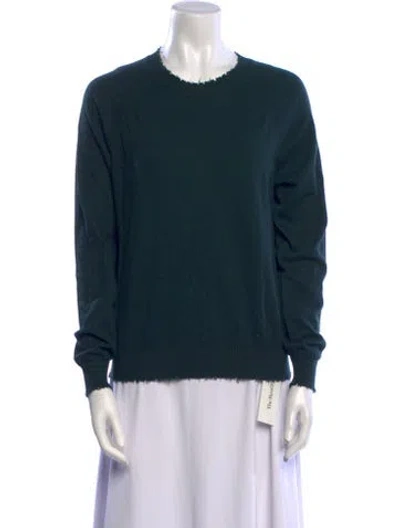 Pre-owned Minnie Rose Crew Neck Sweater In Green