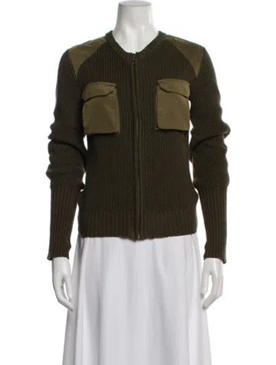 Pre-owned Minnie Rose Crew Neck Sweater In Green