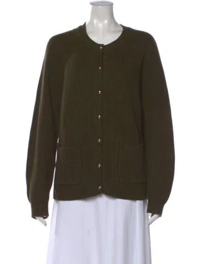 Pre-owned Minnie Rose Crew Neck Sweater In Green