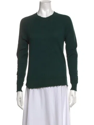 Pre-owned Minnie Rose Crew Neck Sweater In Green