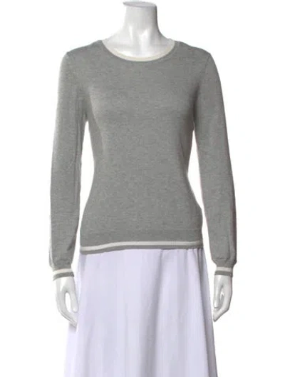 Pre-owned Minnie Rose Crew Neck Sweater In Grey