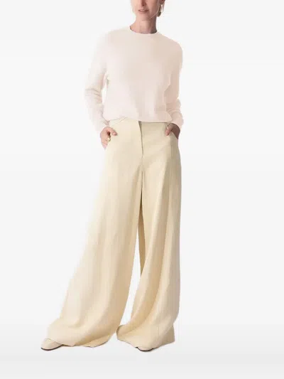 Minnie Rose Crew-neck Sweater In Neutral