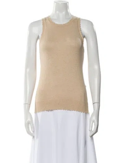 Pre-owned Minnie Rose Crew Neck Sweater In Neutral