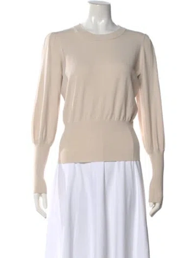 Pre-owned Minnie Rose Crew Neck Sweater In Neutral