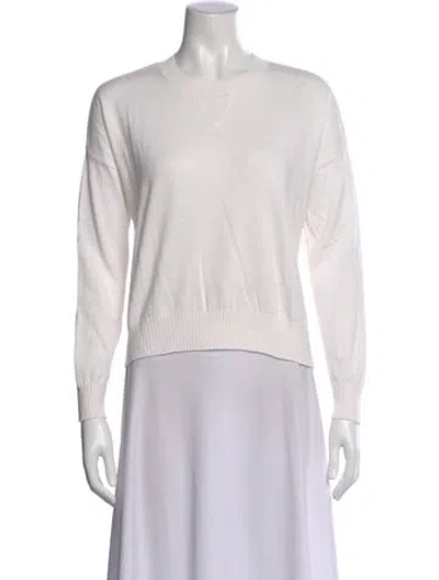 Pre-owned Minnie Rose Crew Neck Sweater In Neutral