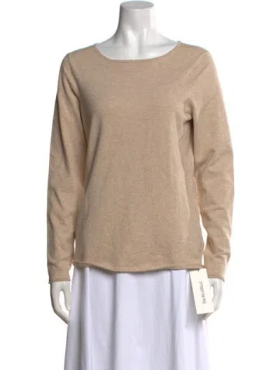 Pre-owned Minnie Rose Crew Neck Sweater In Neutral