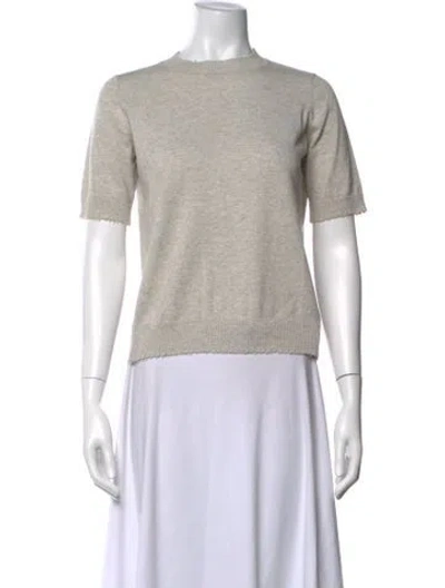 Pre-owned Minnie Rose Crew Neck Sweater In Neutral