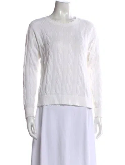 Pre-owned Minnie Rose Crew Neck Sweater In Neutrals