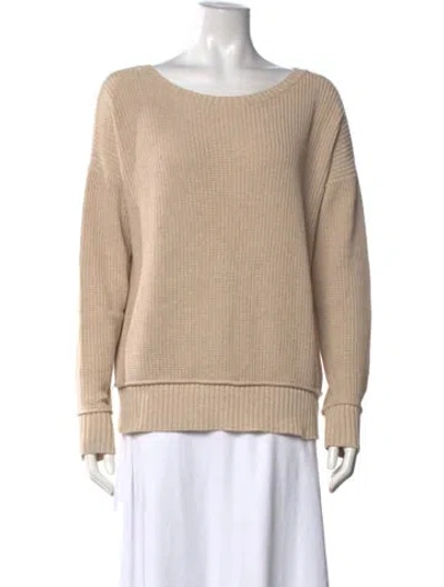 Pre-owned Minnie Rose Crew Neck Sweater In Neutrals