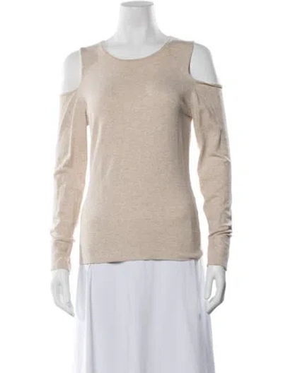 Pre-owned Minnie Rose Crew Neck Sweater In Neutrals