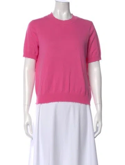 Pre-owned Minnie Rose Crew Neck Sweater In Pink