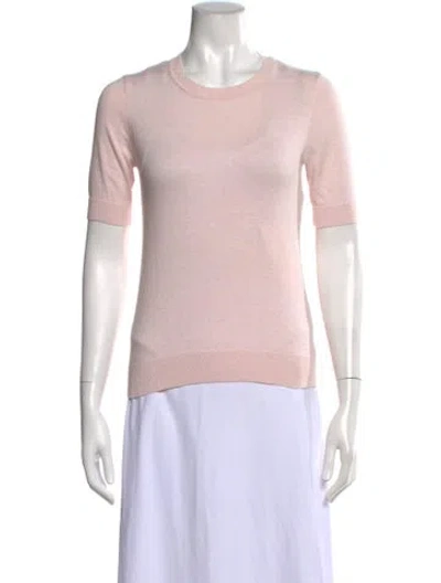 Pre-owned Minnie Rose Crew Neck Sweater In Pink