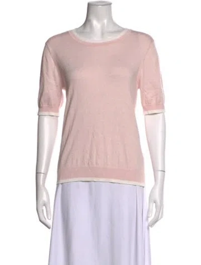 Pre-owned Minnie Rose Crew Neck Sweater In Pink