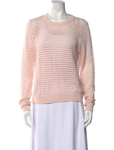 Pre-owned Minnie Rose Crew Neck Sweater In Pink