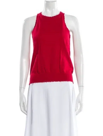 Pre-owned Minnie Rose Crew Neck Sweater In Red