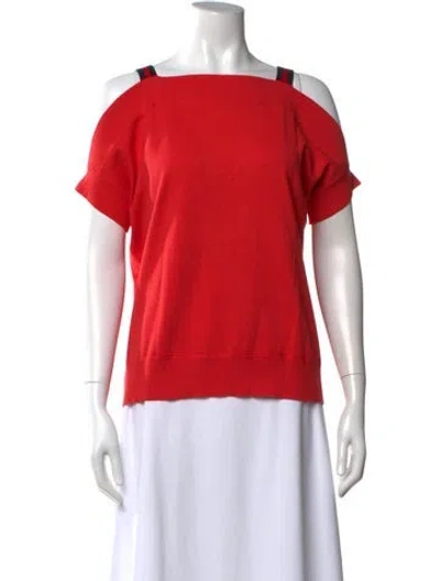 Pre-owned Minnie Rose Crew Neck Sweater In Red