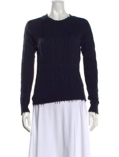 Pre-owned Minnie Rose Crew Neck Sweater W/ Tags In Black