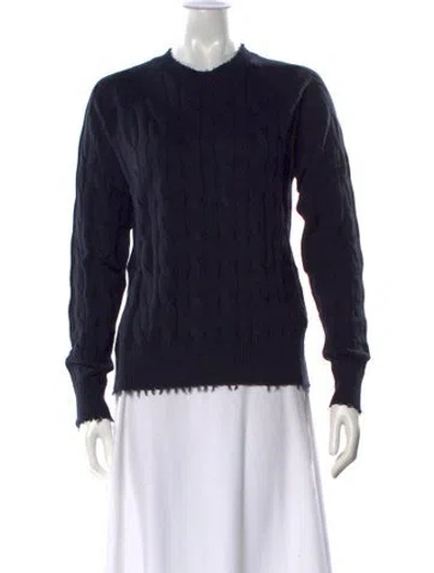 Pre-owned Minnie Rose Crew Neck Sweater W/ Tags In Black