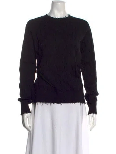 Pre-owned Minnie Rose Crew Neck Sweater W/ Tags In Black